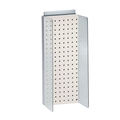 Azar Displays 8"W x 20.625"H Pegboard Powerwing Display 700359-WHT